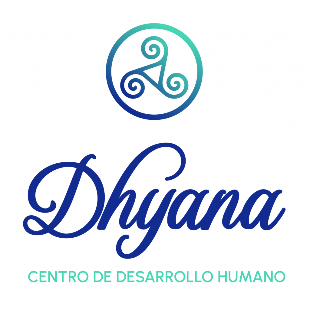 Logotipo dhyana vertical con fondo blanco